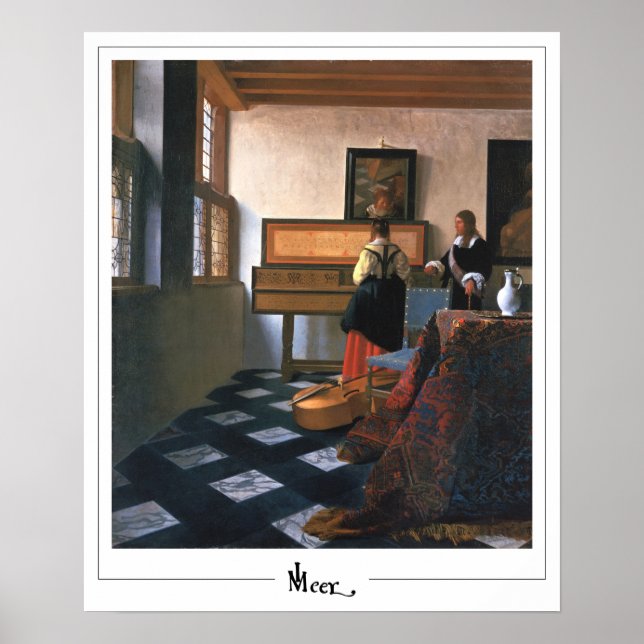 Johannes Vermeer Zedign Art Poster nr 20 (Framsidan)