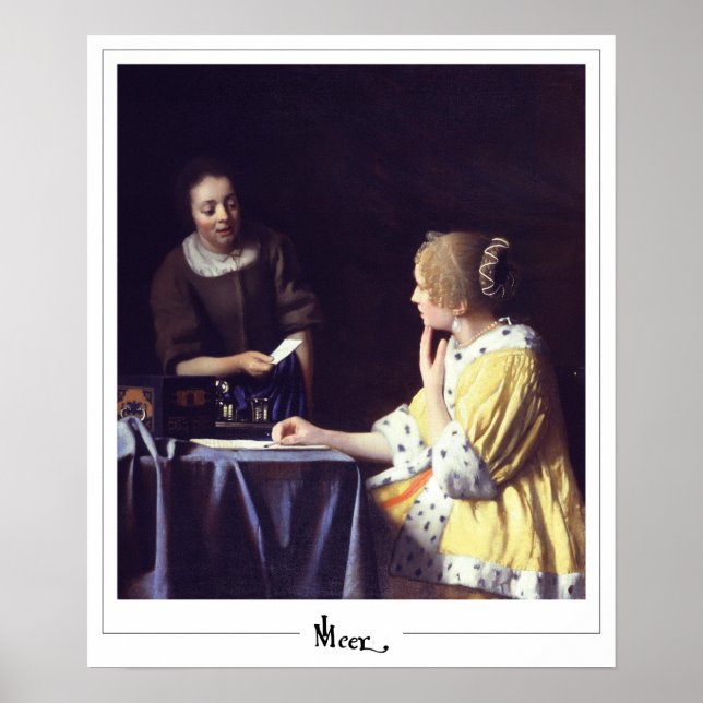 Johannes Vermeer Zedign Art Poster nr 22 (Framsidan)