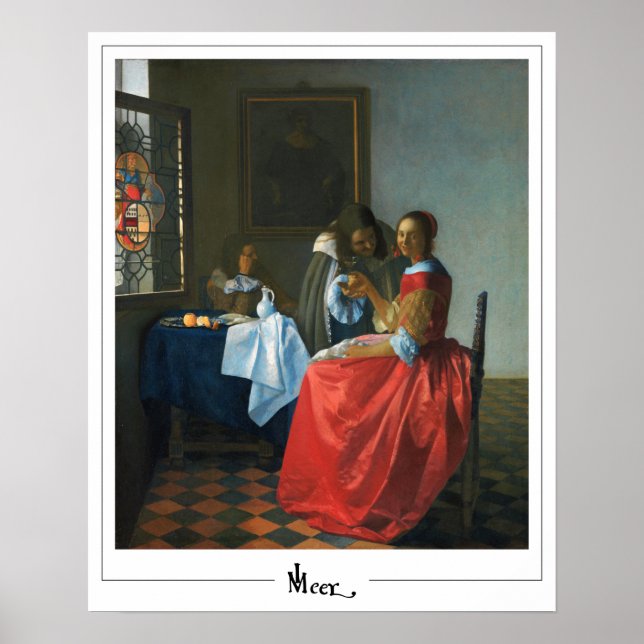 Johannes Vermeer Zedign Art Poster nr 24 (Framsidan)