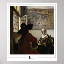 Johannes Vermeer Zedign Art Poster nr 26