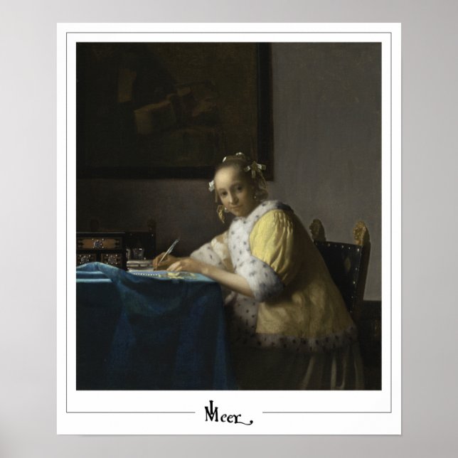 Johannes Vermeer Zedign Art Poster nr 31 (Framsidan)