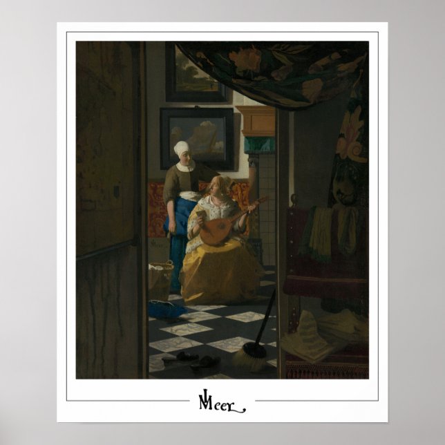Johannes Vermeer Zedign Art Poster nr 32 (Framsidan)