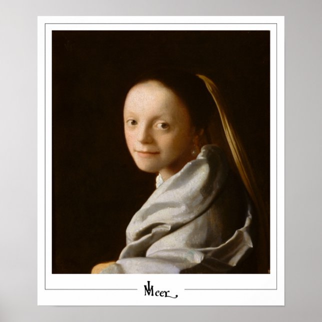 Johannes Vermeer Zedign konstaffisch #21 Poster (Framsidan)