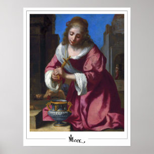 Johannes Vermeer Zedign konstaffisch #8 Poster