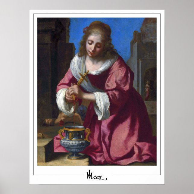 Johannes Vermeer Zedign konstaffisch #8 Poster (Framsidan)