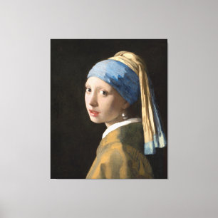 Johannes Vermeers flicka med Pearl Earring Canvastryck