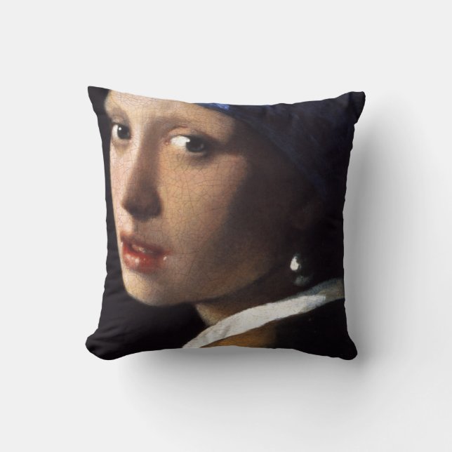 Johannes Vermeers flicka med Pearl Earring Kudde (Framsida)