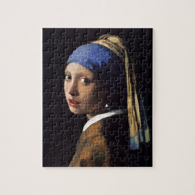 Johannes Vermeers flicka med Pearl Earring Pussel (Vertikal)