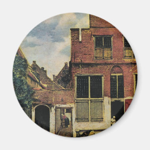 Johannes Vermeers gata i Delft (cirka 1660) Magnet