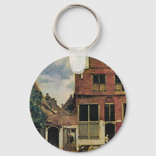 Johannes Vermeers gata i Delft (cirka 1660) Nyckelring