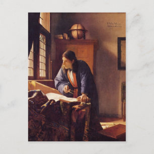 Johannes Vermeers geografiska område Vykort