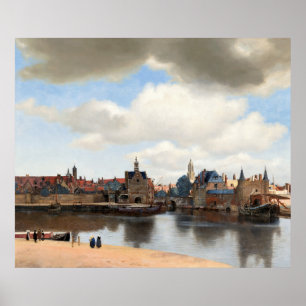 Johannes Vermeers syn på Delft Poster
