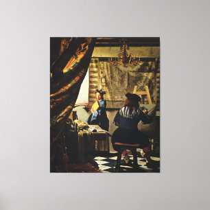 Johannes Vermeers The Art of Painting Circa 1668 Canvastryck