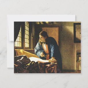 Johannes Vermeers The Geographer (circa 1669) Inbjudningar