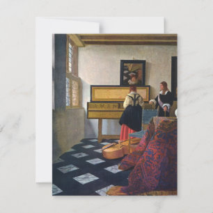 Johannes Vermeers The Music Lesson (circa1663) Inbjudningar
