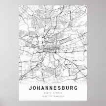 Johannesburg City Karta