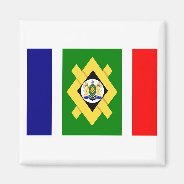 Johannesburg Flagga Magnet (Framsidan)