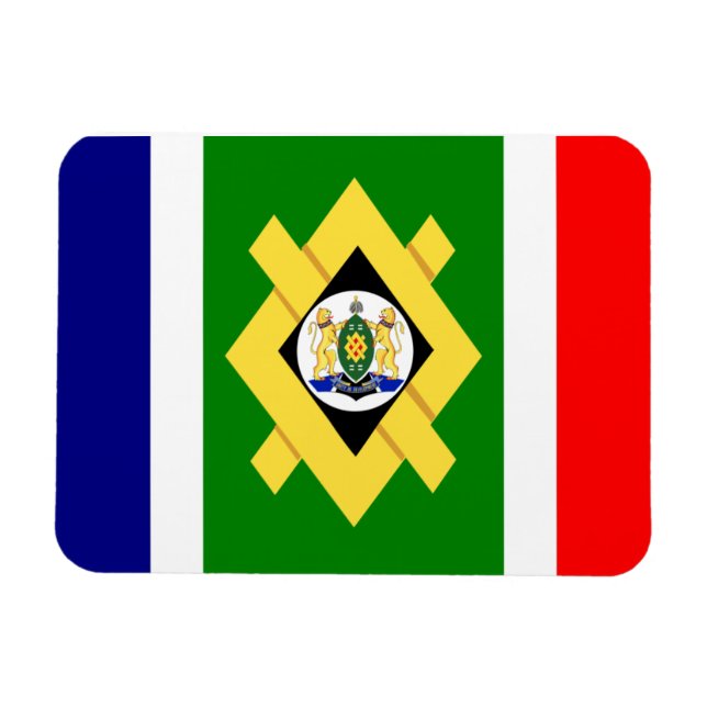 Johannesburg Flagga Magnet (Horisontell)