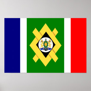 Johannesburg Flagga Poster