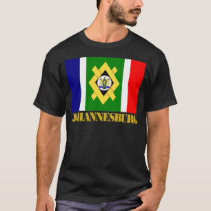 Johannesburg flagga tee shirt
