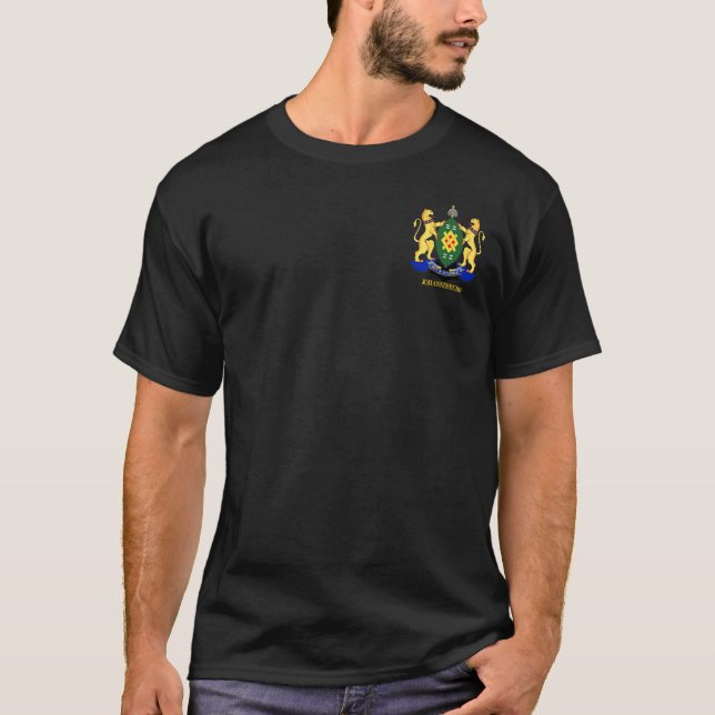 Johannesburg Flagga Tee Shirt (Framsida)