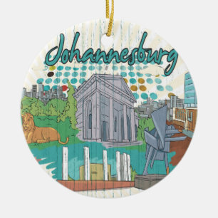 Johannesburg Julgransprydnad Keramik