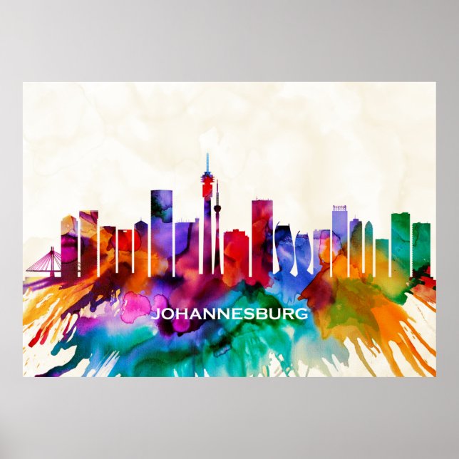 Johannesburg Skyline Poster (Framsidan)