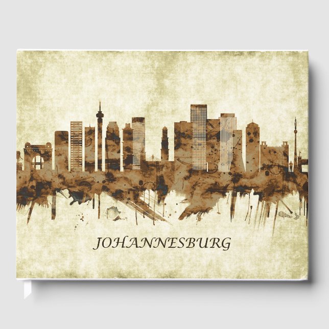 Johannesburg South Afrika Cityscape Gästböcker (Framsida)