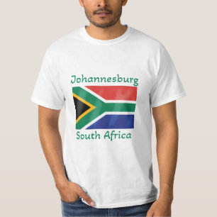 Johannesburg South Afrika Flagga T-Shirt