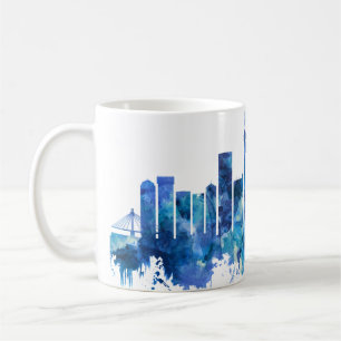 Johannesburg South Afrika Skyline Blue Kaffemugg