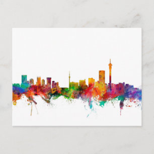 Johannesburg South Afrika Skyline Vykort
