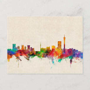 Johannesburg South Afrika Skyline Vykort