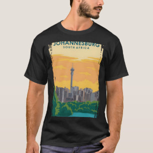 Johannesburg South Afrika Travel Poster T Shirt