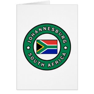 Johannesburg Sydafrika Hälsningskort