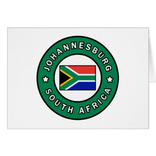 Johannesburg Sydafrika Hälsningskort