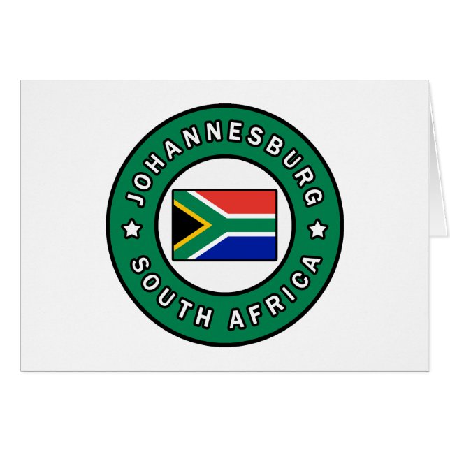 Johannesburg Sydafrika Hälsningskort (Framsidan Horizontal)