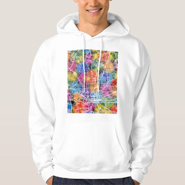 Johannesburg Sydafrika Stadskarta Hoodie (Framsida)
