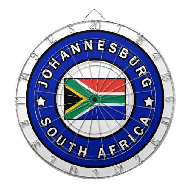 Johannesburg SydAfrikan Darttavla (Framsidan)