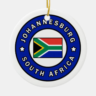 Johannesburg SydAfrikan Julgransprydnad Keramik