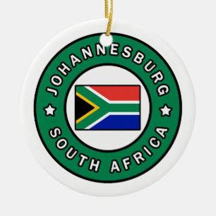 Johannesburg SydAfrikan Julgransprydnad Keramik