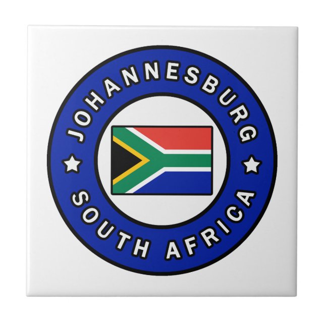 Johannesburg SydAfrikan Kakelplatta (Framsidan)