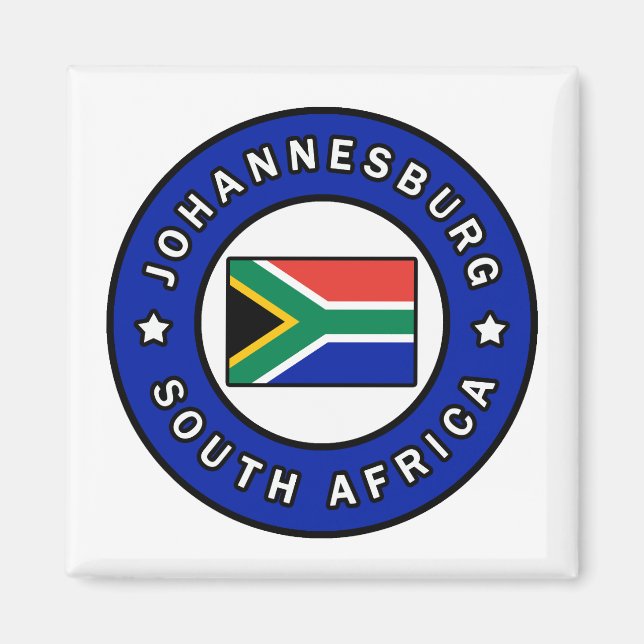 Johannesburg SydAfrikan Magnet (Framsidan)