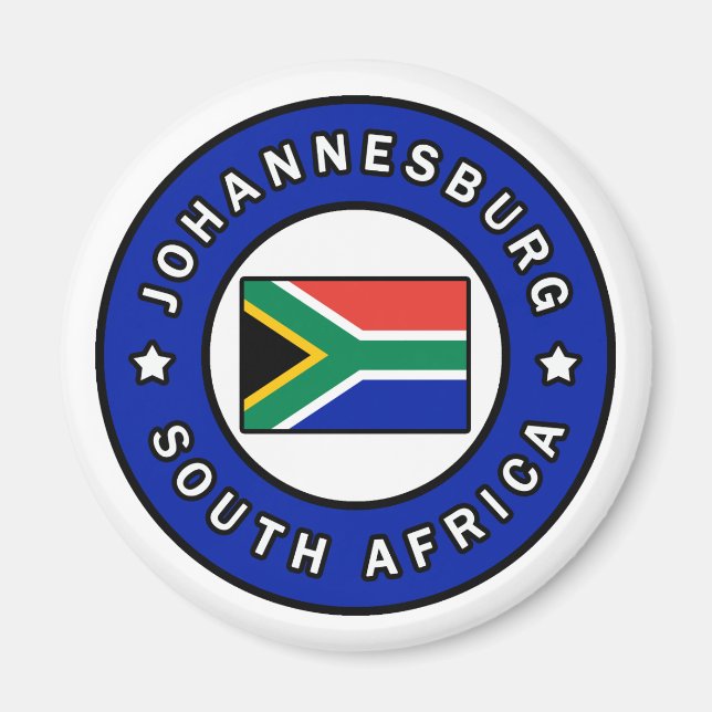 Johannesburg SydAfrikan Magnet (Framsidan)