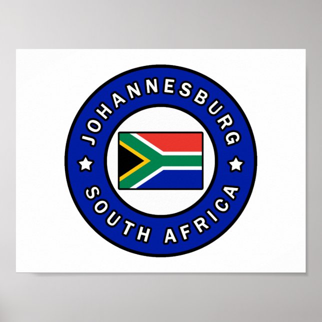 Johannesburg SydAfrikan Poster (Framsidan)