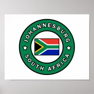 Johannesburg SydAfrikan Poster