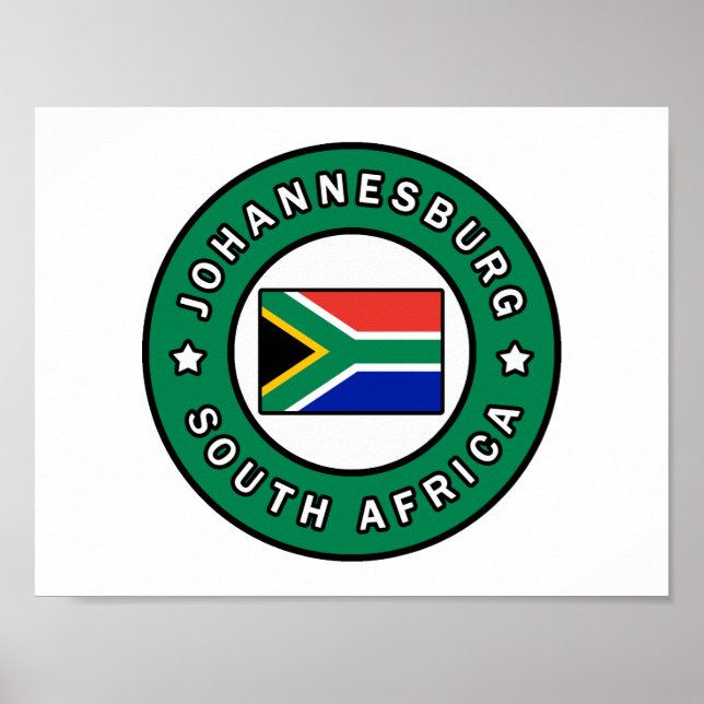 Johannesburg SydAfrikan Poster (Framsidan)