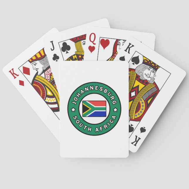 Johannesburg SydAfrikan Spelkort (Baksidan)