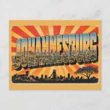 Johannesburg Urban Skyline Skog Vintage Resa