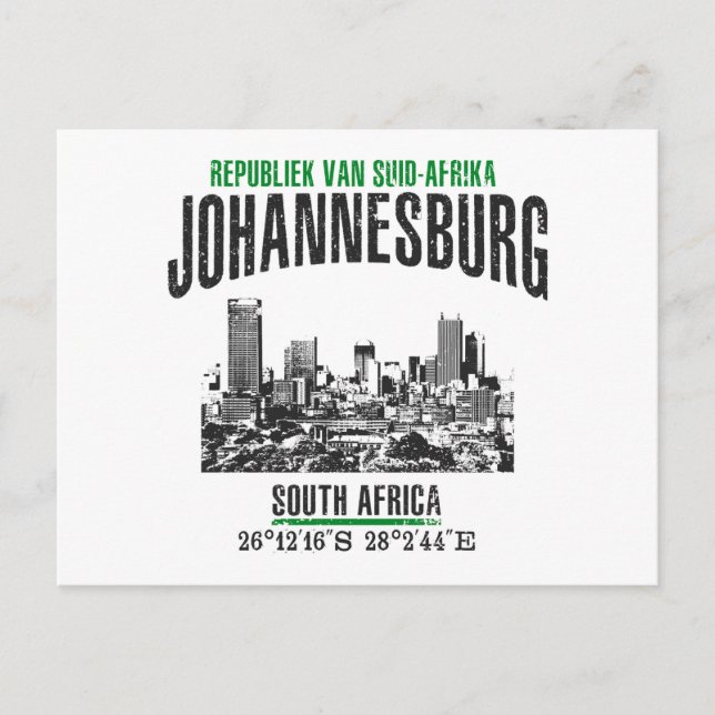 Johannesburg Vykort (Framsida)