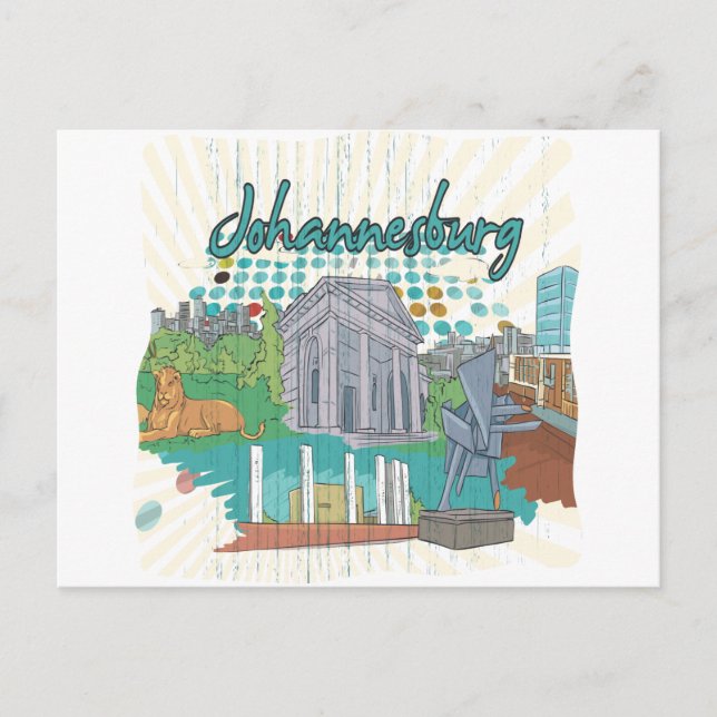 Johannesburg Vykort (Framsida)